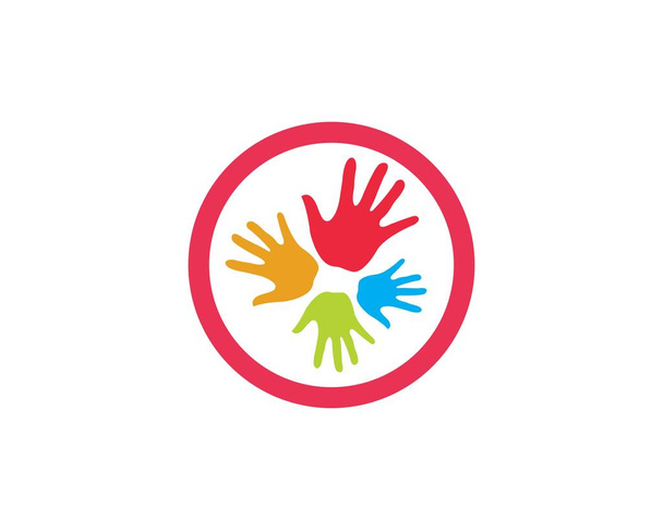 Ikona wektora symbolu Logo pielęgnacji dłoni  - Wektor, obraz