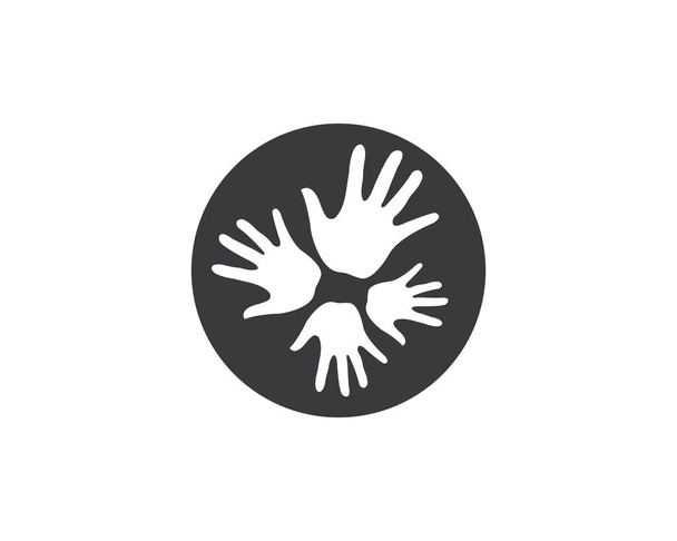 Vektor šablony loga pro ruční péči  - Vektor, obrázek