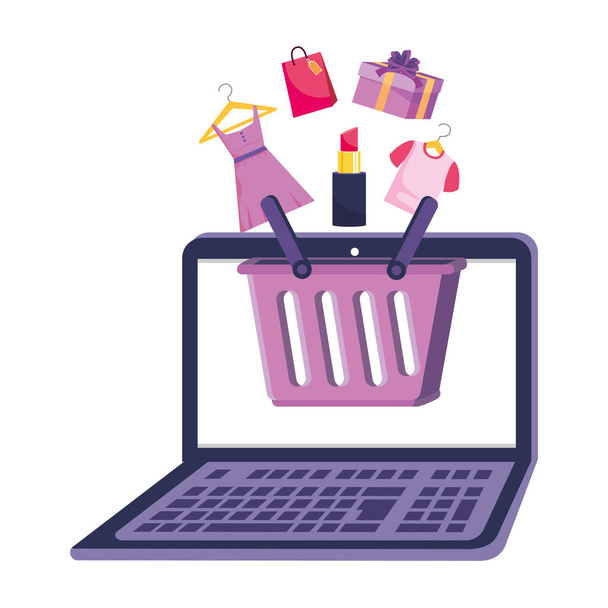Návrh ikony nakupování online - Vektor, obrázek