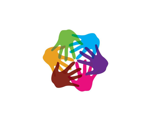 Рука Догляд за логотипом Шаблон Векторна піктограма
  - Вектор, зображення