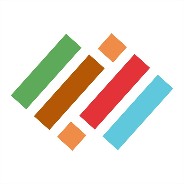 Colouful vektor puzzle vagy Jigsaw csapatmunka logo - Vektor, kép