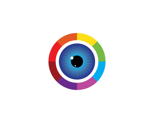 Göz simgesi Logo vektör Şablonu çizimi  - Vektör, Görsel