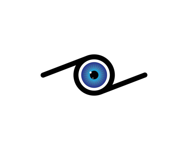 Ícone de olho Logo vetor modelo ilustração
  - Vetor, Imagem