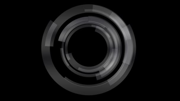 Computergegenereerde roterende cirkel elementen - Video