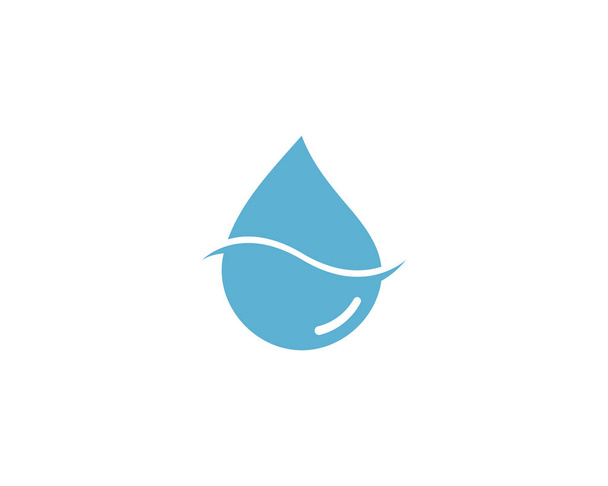 Woda kropla ikona ilustracja logo szablon wektor - Wektor, obraz