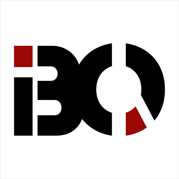 IBO, Bo, bio initialen brief bedrijf - Vector, afbeelding