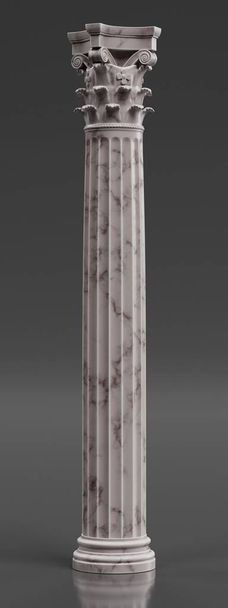 Realista 3d renderizado de columna corintia
 - Foto, imagen