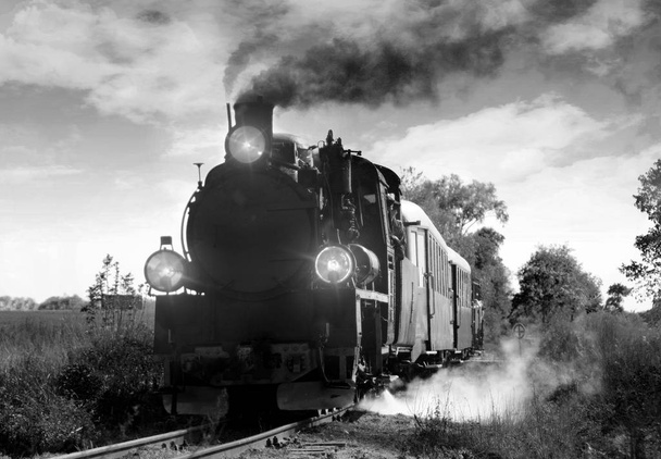 Retro steam train - Photo, Image
