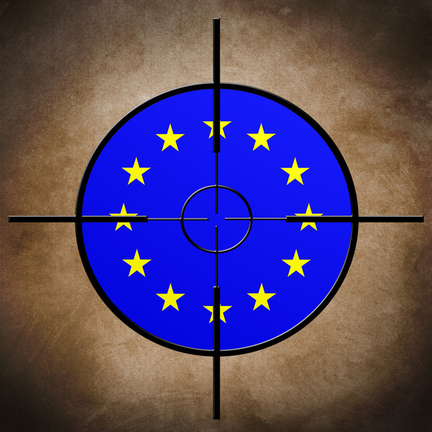 EU zászló cél - Fotó, kép