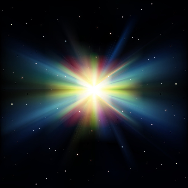 Espaço abstrato fundo com estrelas
 - Vetor, Imagem