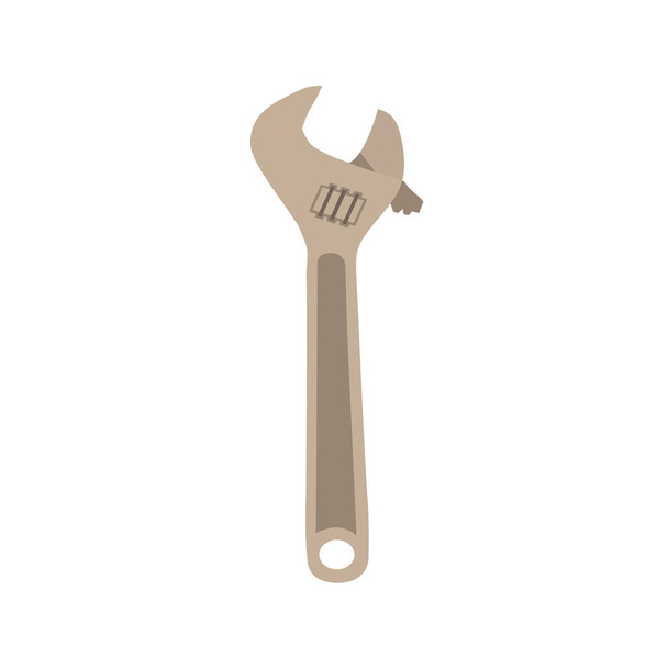Απεικόνιση ενός εργαλείου DIY εργαλείο ρυθμιζόμενο κλειδί. - Διάνυσμα, εικόνα