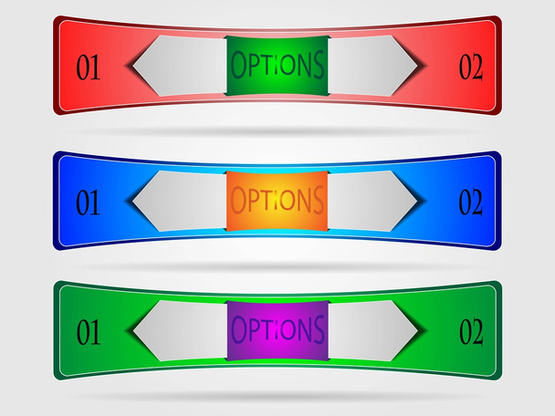 Набор красочных технических баннеров
 - Вектор,изображение