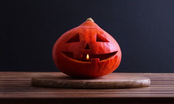 traditional laughing pumpkin for Halloween - Foto, immagini