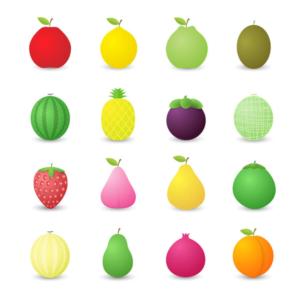 Icono de fruta - Vector, imagen