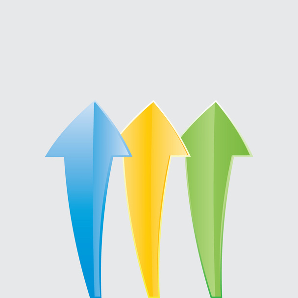 Abstract colored arrows. - Vector, Image