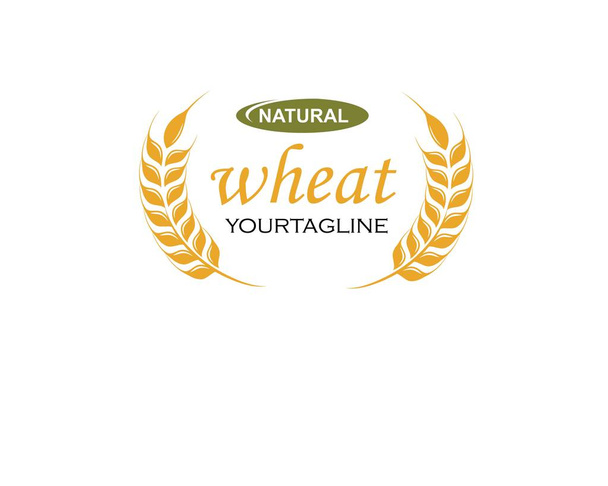 Maatalous vehnä Logo malli vektori kuvake  - Vektori, kuva