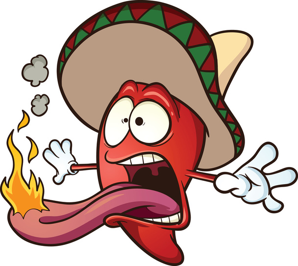 Spicy chili pepper - Vector, Image