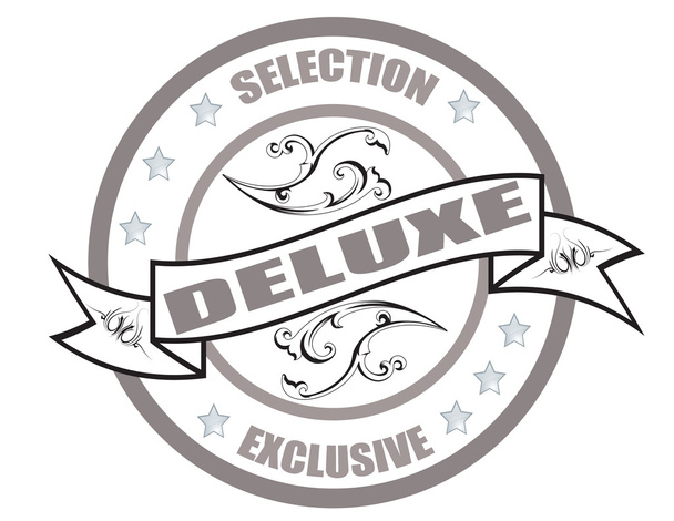 Deluxe-label - Vector, afbeelding
