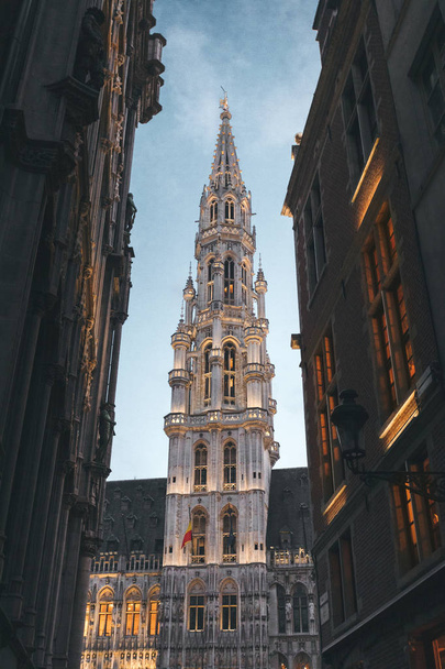 Town hall on the Grand place, Brussels, Belgium - Fotó, kép