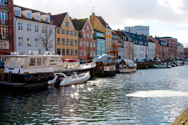 Нюхавн та забезпечує канал в Копенгагені - Фото, зображення