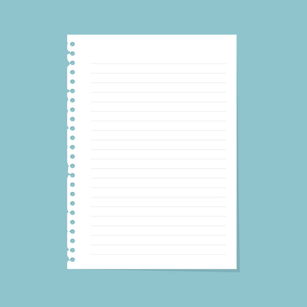 Σημείωση χαρτί με γραμμή - Διάνυσμα, εικόνα