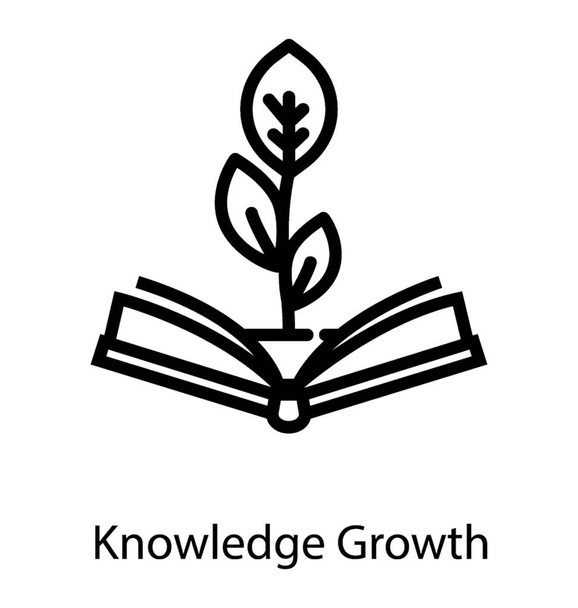 Knowledge Growth Vector - Wektor, obraz