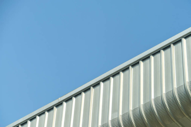 Épület fal kék ég háttér - Fotó, kép
