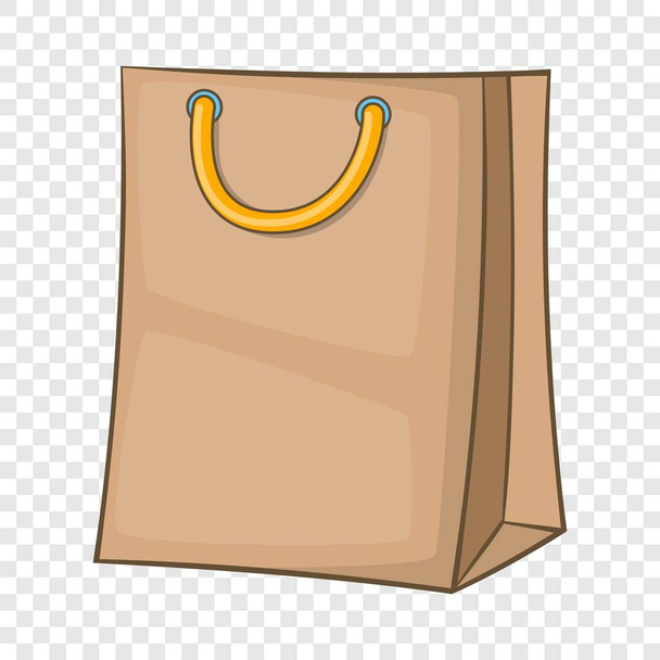 Shopping bag icona, stile cartone animato
 - Vettoriali, immagini