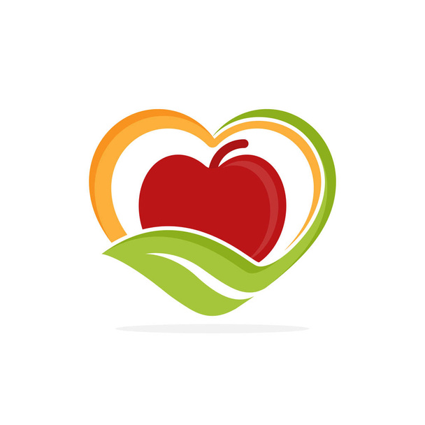 Illustration icon with the concept of favorite organic food - Vector, Image