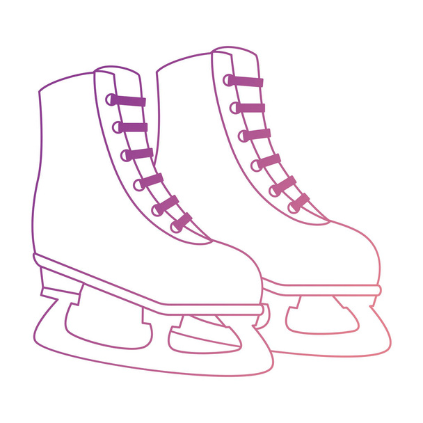 ice skates isolated icon - Vector, Image