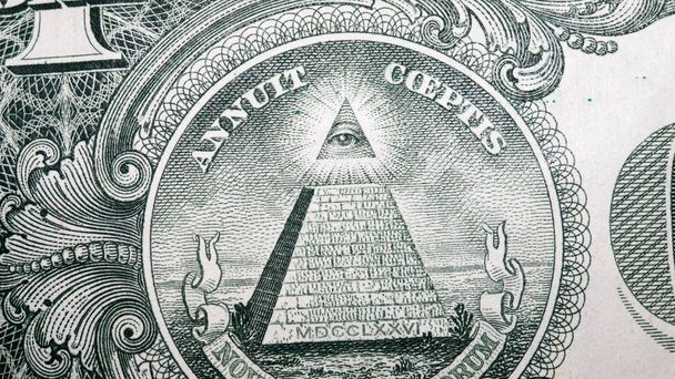 Money, Closeup of Dollar Bill from the United States of America - Фото, зображення