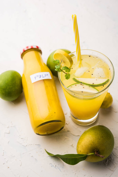 Aam Panna / panha ou jus de mangue vert salé et sucré
 - Photo, image