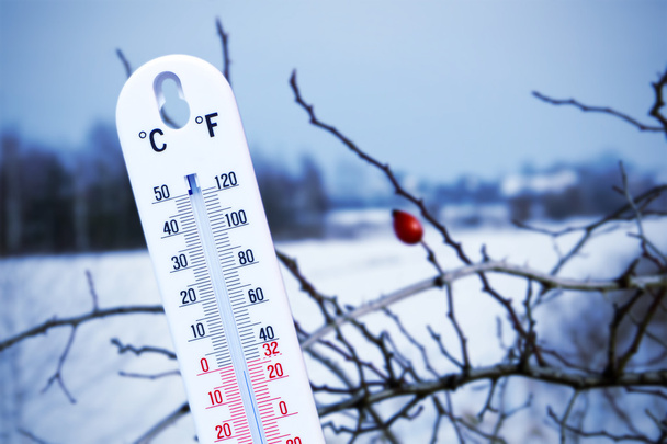 Temperatur im Winter - Foto, Bild