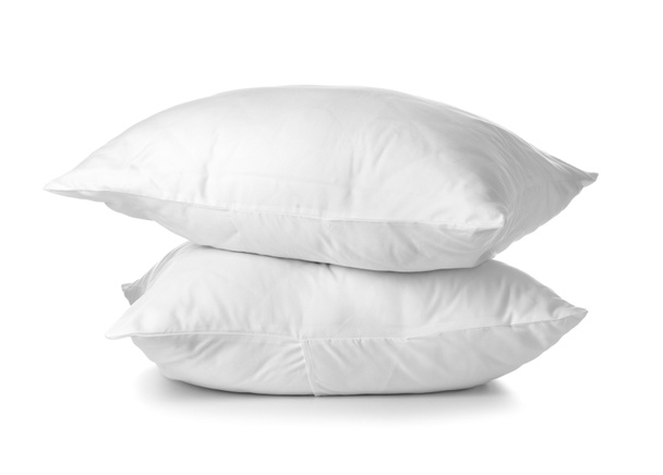 Miękkie poduszki na białym tle - Zdjęcie, obraz