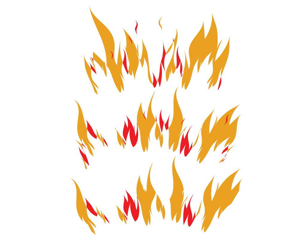 Feuer Flamme Logo Vorlage Illustration  - Vektor, Bild