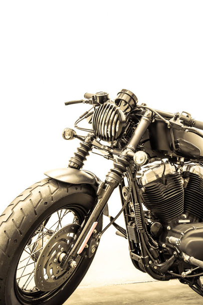 detalhe da motocicleta vintage, tom vintage
 - Foto, Imagem