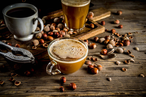 Homemade orzech laskowy kawy latte - Zdjęcie, obraz