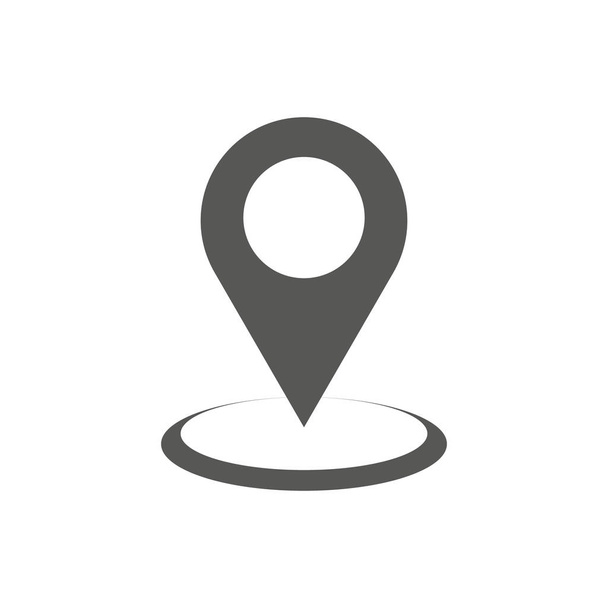 Landkarten stiften. Standortbestimmung. Lageplan-Symbol. Pin-Icon-Vektor isoliert auf weißem Hintergrund - Vektor, Bild