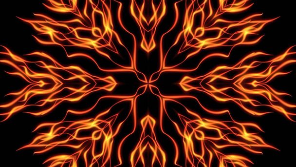 Abstract kaleidoscopic flame background is well suited for tv shows, concerts, music protections
  - Фото, изображение