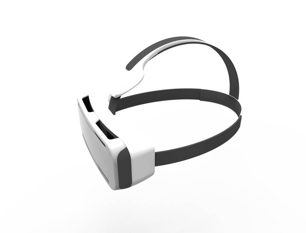 3D-rendering van Virtual Reality-brillen in witte achtergrond. - Foto, afbeelding