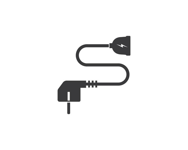 electric socket plug vector,illustration - Vector, Image