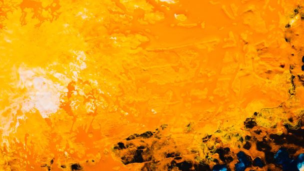 abstract sand island orange paint art background - Zdjęcie, obraz