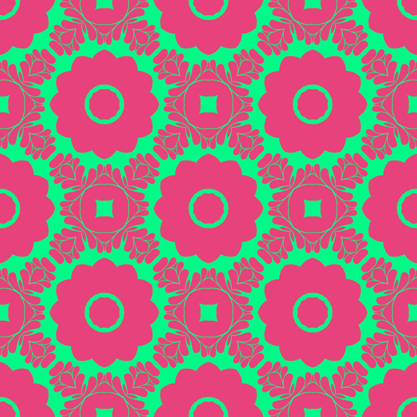 Modern abstract pattern background pink and green - Photo, Image