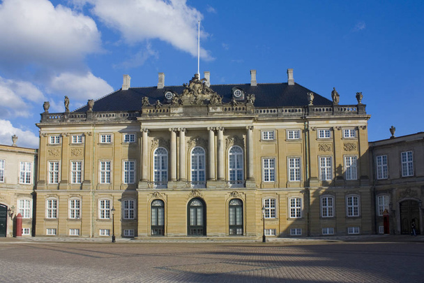 Paleis Amalienborg in Kopenhagen, Denemarken - Foto, afbeelding