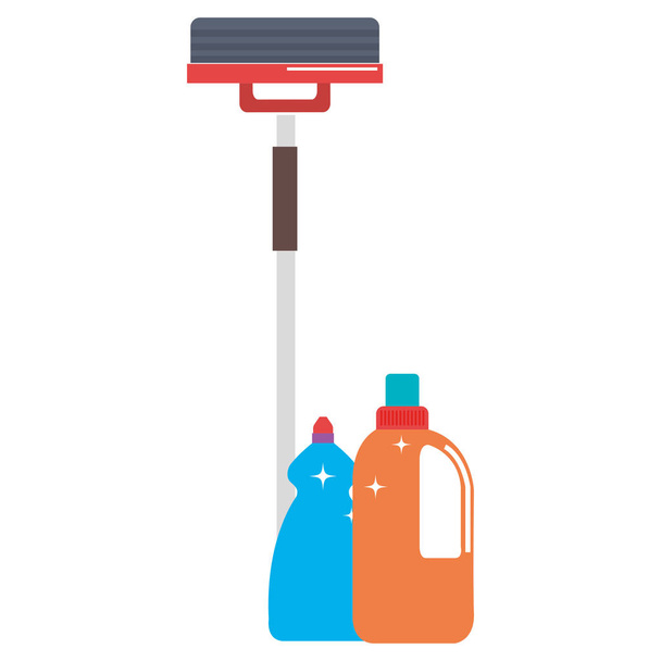 πλυντήρια και προϊόντα καθαριότητας - Διάνυσμα, εικόνα