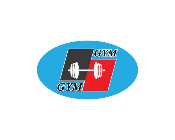 gym,fitness icon logo illustration  template vector - Vector, Image