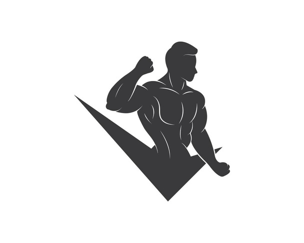 спортзал, значок придатності логотип ілюстрація шаблон вектор
 - Вектор, зображення