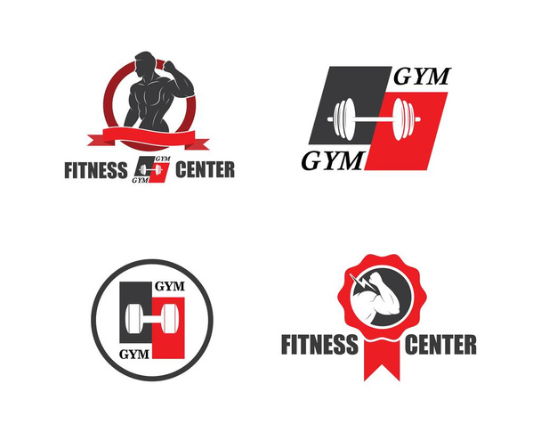 gimnasio, icono de fitness logo ilustración plantilla vector
 - Vector, Imagen