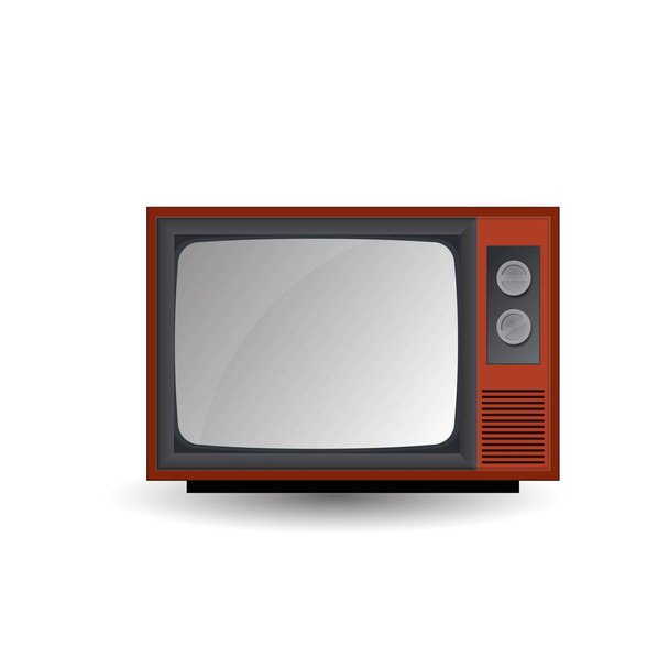 Ilustración vectorial del viejo televisor
. - Vector, Imagen