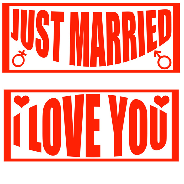 Just marryed - Vector, Image